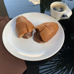 Croissant minceur fourré au chocolat