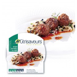 Boulettes Kefta riz aubergine nutrisaveur